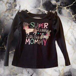 Wonderkids Glitter Applique Graphic Top